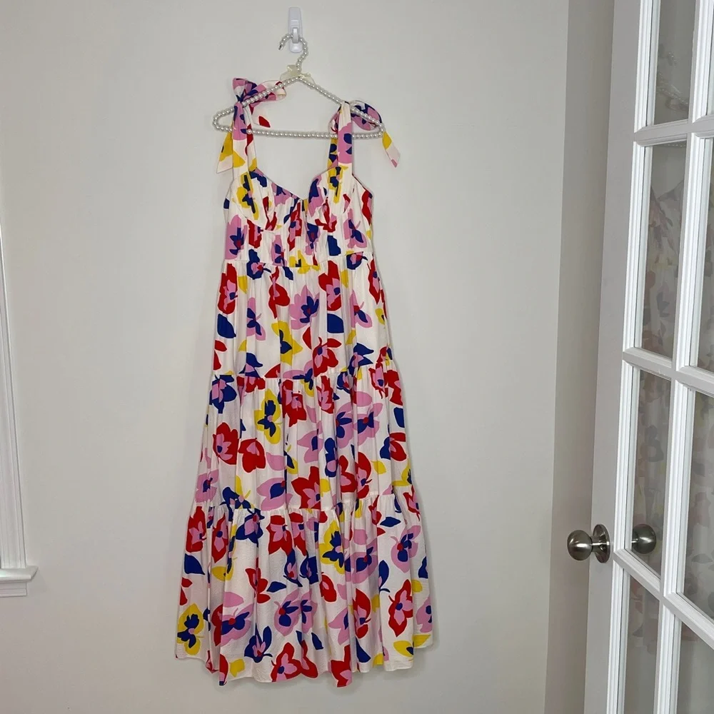 Kate Spade Summer Flowers Tiered Dress - Picture 9 of 12